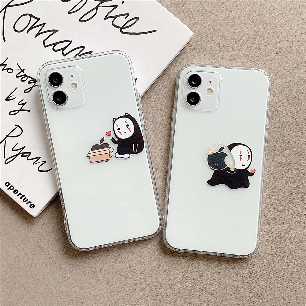 Ốp Điện Thoại Nén Khí Chống Sốc Màu Trong Suốt Cho iphone 14 12 11 13 pro max i14 XR 8Plus