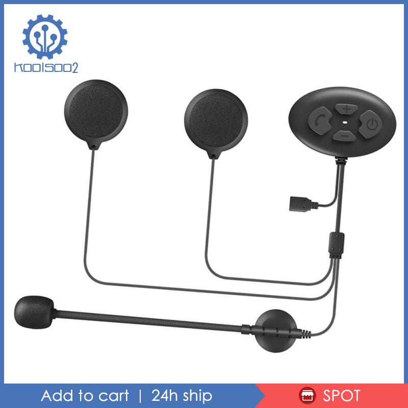 Bộ Tai Nghe Liên Lạc Gắn Mũ Bảo Hiểm Xe Máy DK12 Có Mic Bluetooth 5.0 Koolsoo2