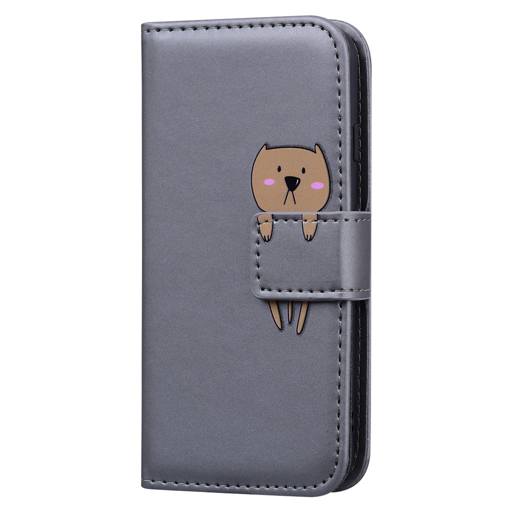 Ốp Điện Thoại Da PU Viền TPU Dẻo Nắp Gập Từ Tính Kèm Ngăn Đựng Thẻ Cho iPhone 13 12 iPhone 11 Pro Max iPhone 13 12 mini