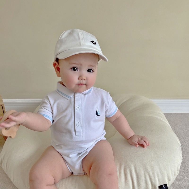 Bộ áo liền quần tam giác thời trang mùa hè cho bé trai