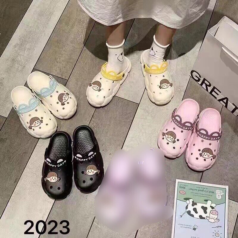Video Dép sục nữ siêu êm chân tặng sticker chibi siêu xinh