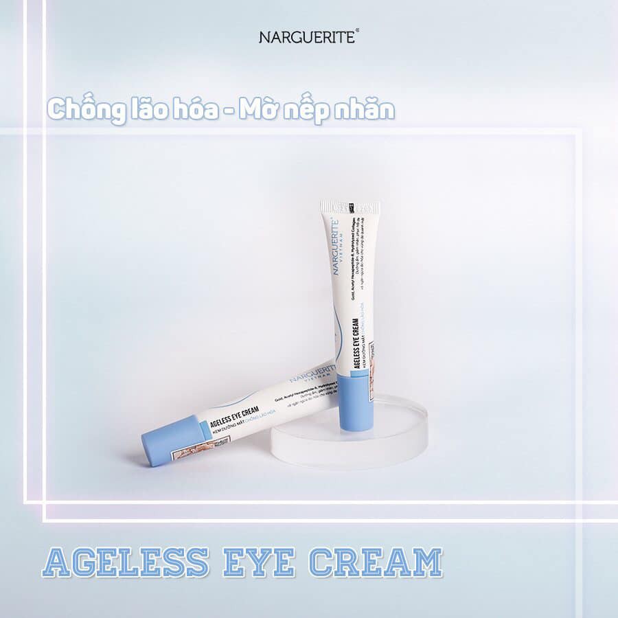 KEM GIẢM THÂM MẮT, DƯỠNG SÁNG, CHỐNG LÃO HÓA VÙNG MẮT AGELESS EYE CREAM NARGUERITE  (10GR) | BigBuy360 - bigbuy360.vn