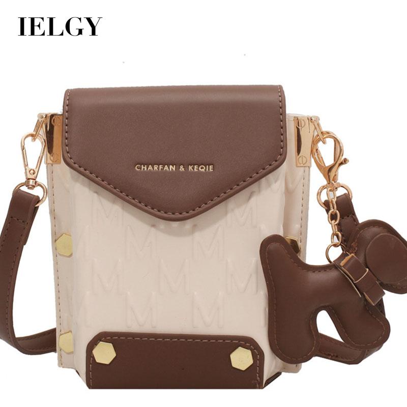 Túi Đeo Vai Mini Hình Vuông In Họa Tiết Chữ Thời Trang Cho Nữ