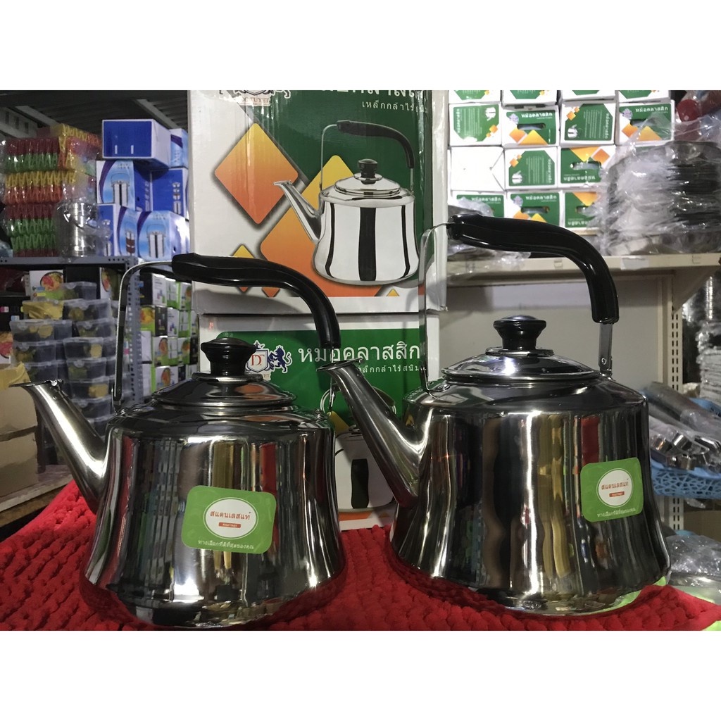 Ấm đun nước Bếp gas, Bếp từ 2L- 3L- 4L- 5L inox Thái Lan, Bảo hành 12 tháng