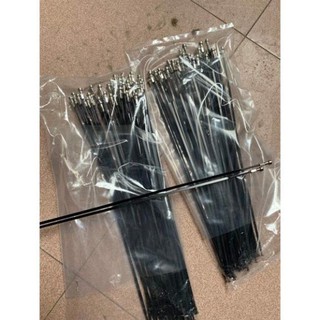 Nan hoa Mavic dẹt đầu thẳng , chân nan to inox 270mm