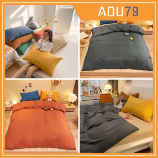 [ FREESHIP ❤️] Bộ Chăn Ga Gối Cotton Tici Adu79 Chăn Ga Gối Cotton Hàn Quốc Đủ Màu Miễn Phí Bo Chun - KO VỎ ÔM