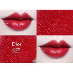 (Unbox) Son Dior Rouge Màu 080 Red Smile - ĐỎ TƯƠI TRẺ TRUNG, QUYẾN RŨ - kiwikiwi