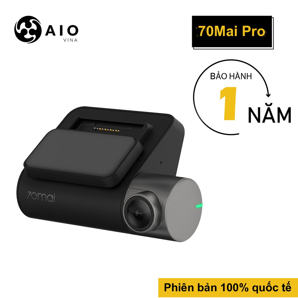 70Mai pro, Wifi, GPS | Phiên bản quốc tế - Camera hành trình ô tô Xiaomi