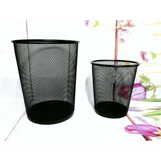 Giỏ đựng đồ, sọt rác Lưới Đen Tròn các cỡ (cái)
