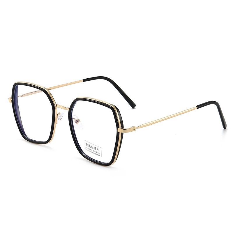 (KIQI-FASHION) COD Mắt Kính Chống Tia Sáng Xanh Gọng Lớn Thời Trang Cho Nữ