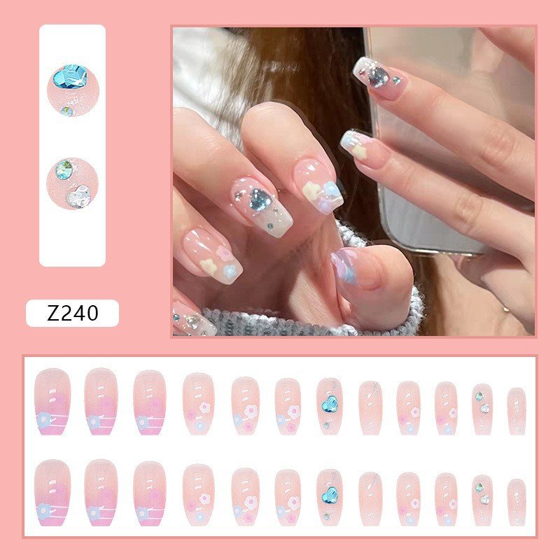 Móng giả đính đá /KÈM KEO/ loại tốt làm nail mã