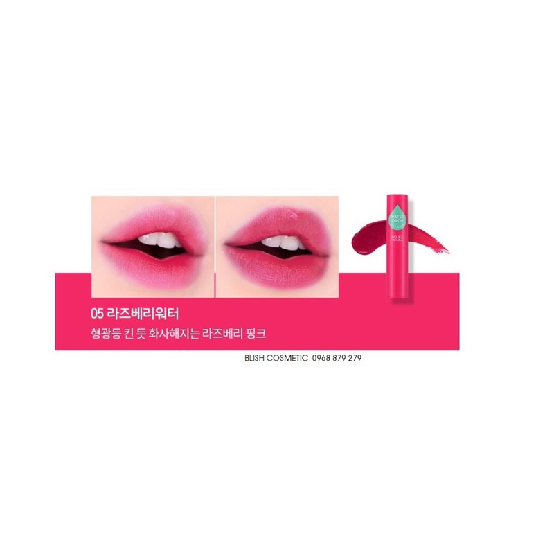 Son dưỡng có màu, lâu trôi Holika Holika drop tint bomb