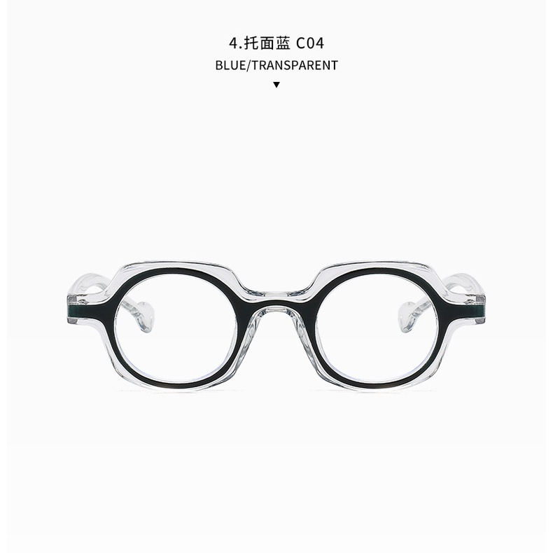 Kính Mát Gọng Tròn Chống Ánh Sáng Xanh Phong Cách Retro Cho Nam Nữ