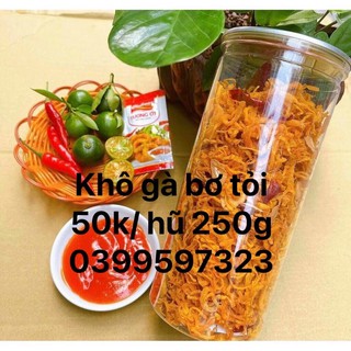 Khô gà bơ tỏi hũ 250g