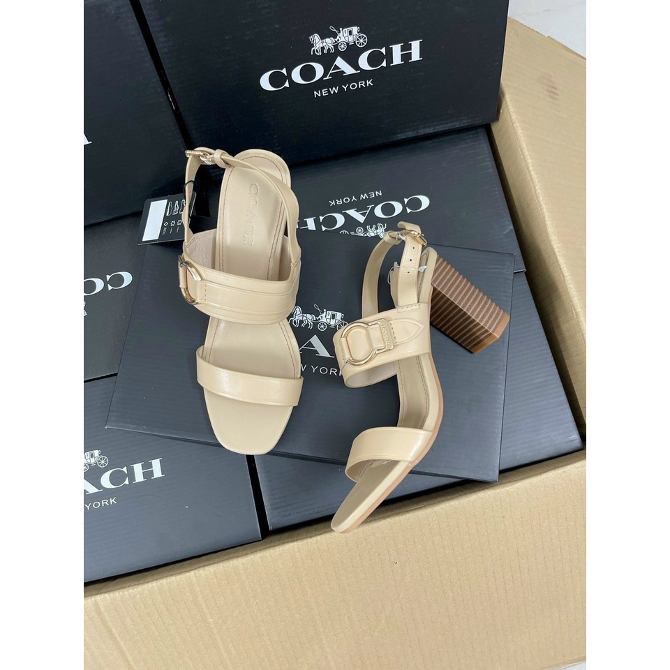 Giày Nữ Sandal Đế Vuông Coach