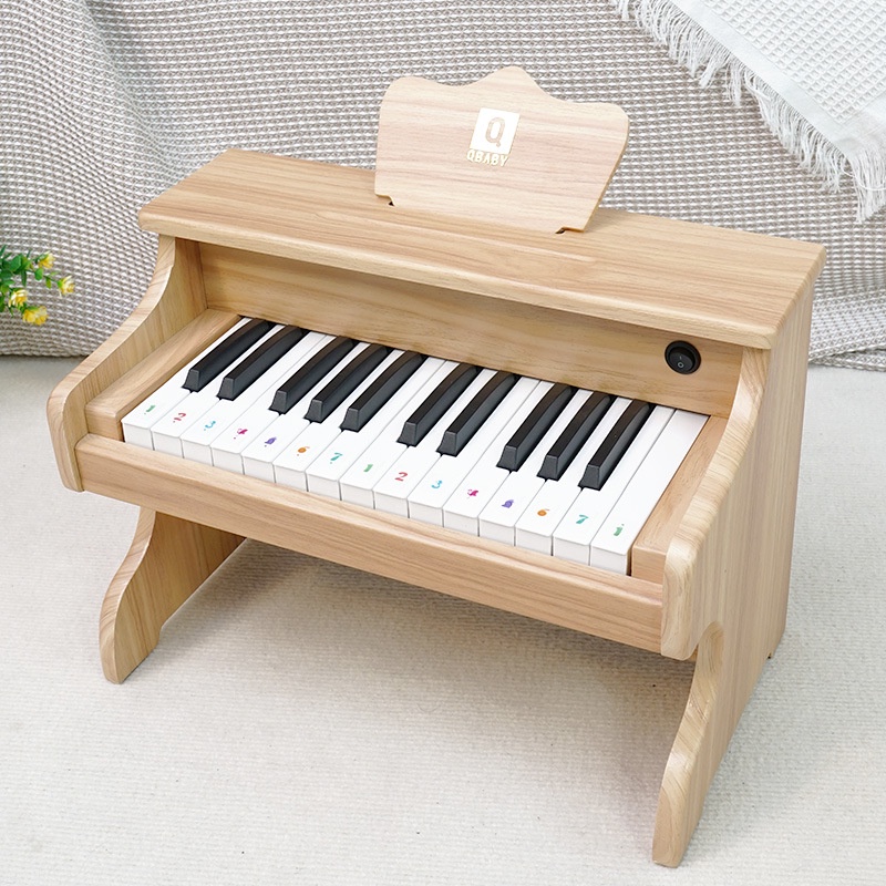 Đàn piano điện chất liệu gỗ tự nhiên cao cấp,chất lượng bền bỉ, Piano mini 25 phím dành cho bé từ 1 đến 7 tuổi