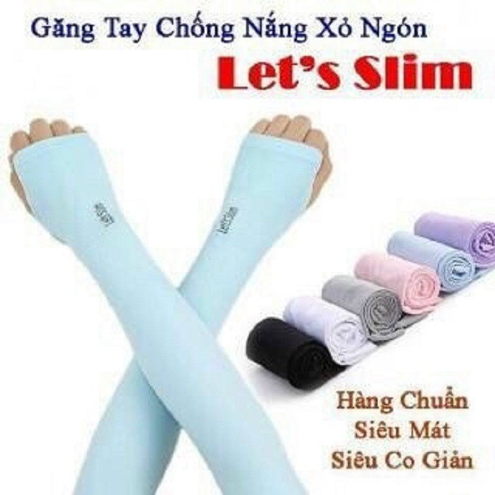 Găng tay chống nắng let's Slim loại có túi zip