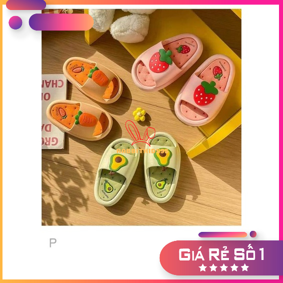 DÉP CHO BÉ ,DÉP HOA QUẢ HÀNG QUẢNG CHÂU CHO BÉ,ĐẾ CHỐNG TRƠN TRƯỢT