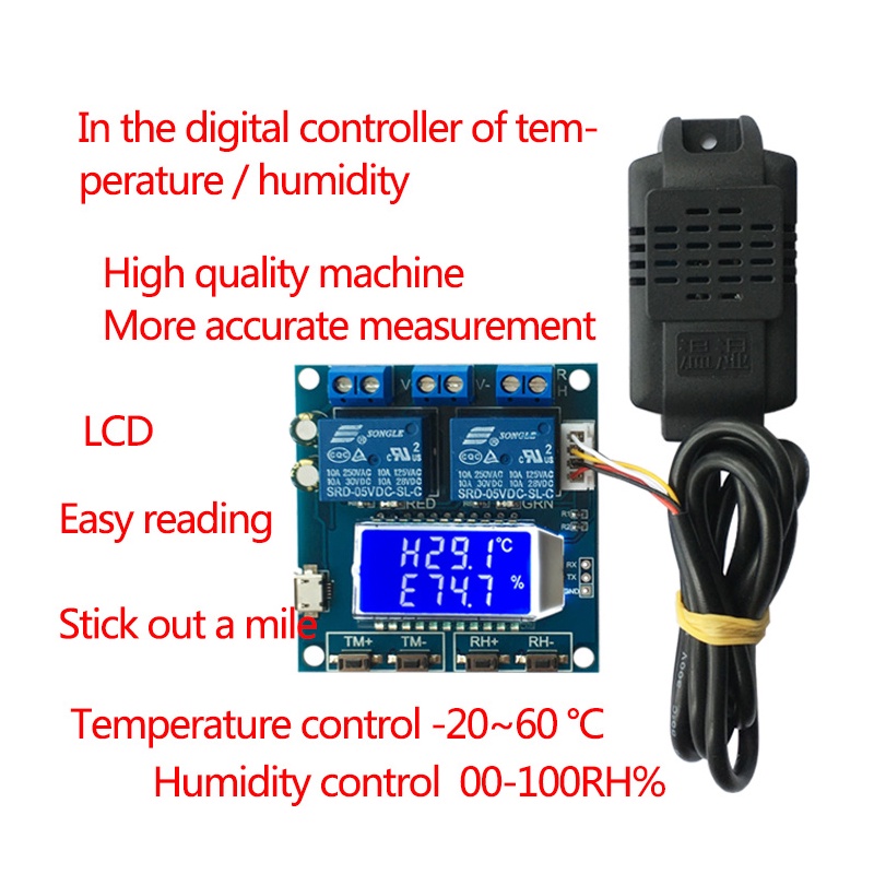 Mô Đun Điều Khiển Nhiệt Độ Ẩm Xh-M01 DC 12V