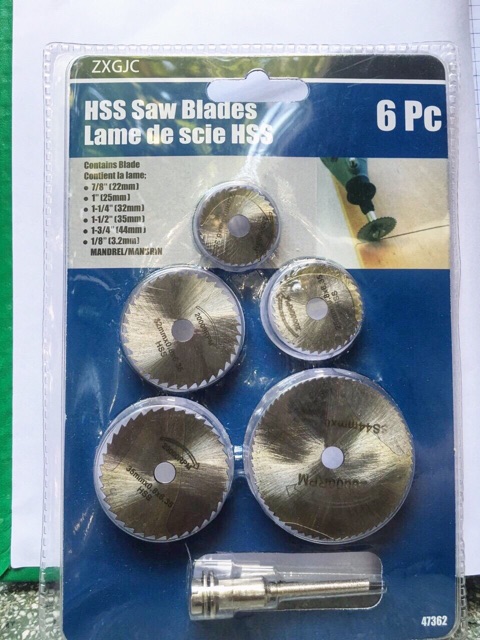 Bộ cưa đĩa mini 6pcs ( trắng + đen )