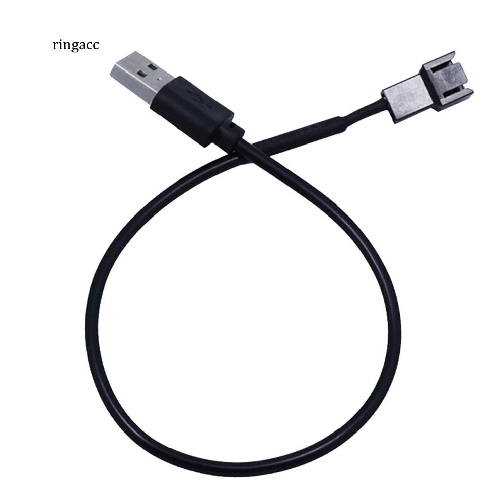 Dây cáp kết nối chuyển đổi 30cm USB Male sang 3 pin cho quạt tản nhiệt CPU