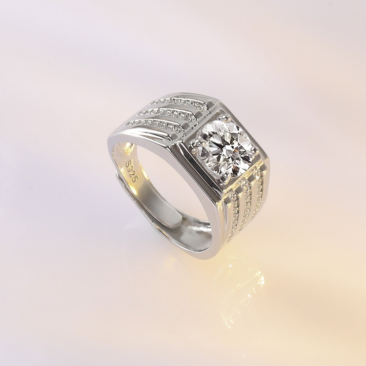 Nhẫn thời trang Nam bạc Ý S925 - N73