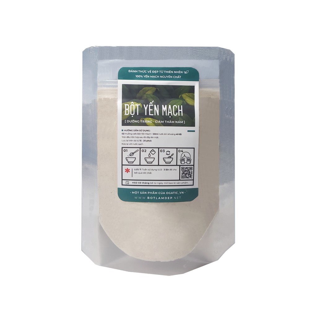 Bột yến mạch xay mịn nguyên chất Organic | BigBuy360 - bigbuy360.vn