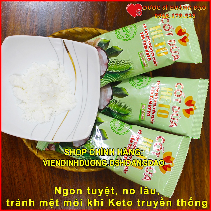 Cốt Dừa Keto [Chính Hãng]- Ngon tuyệt, no lâu, tránh mệt mỏi khi Keto truyền thống