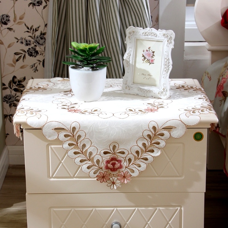 🔥Khăn trải bàn thêu họa tiết tùy chọn phong cách châu Âu