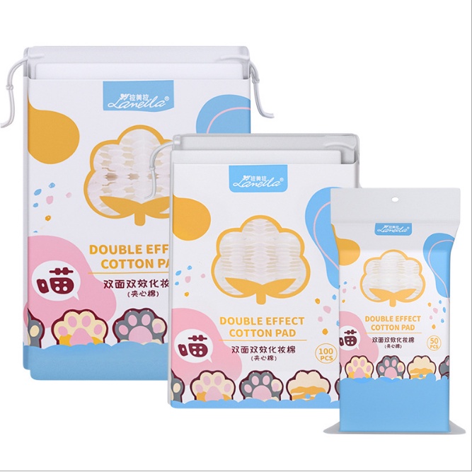 Set 1000 / 222/50 miếng bông Cotton tẩy trang làm sạch da hàng ngày