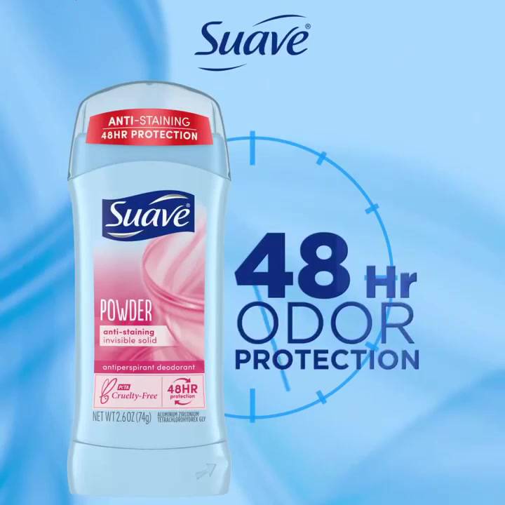 [Nội địa Mỹ] Lăn sáp khử mùi nữ Suave 74g Powder Sweet pea & violet Everlasting Sunshine Tropical Paradise Fresh USA | BigBuy360 - bigbuy360.vn