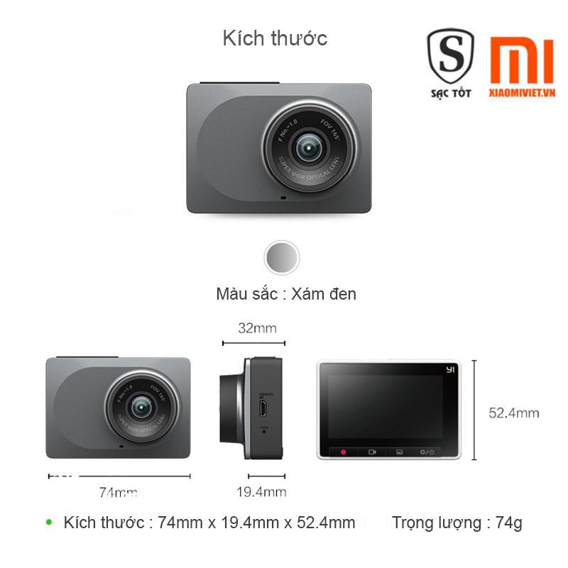 Camera Hành Trình Xiaomi Yi 2K Tiếng Anh- Tiếng Trung ver 2020