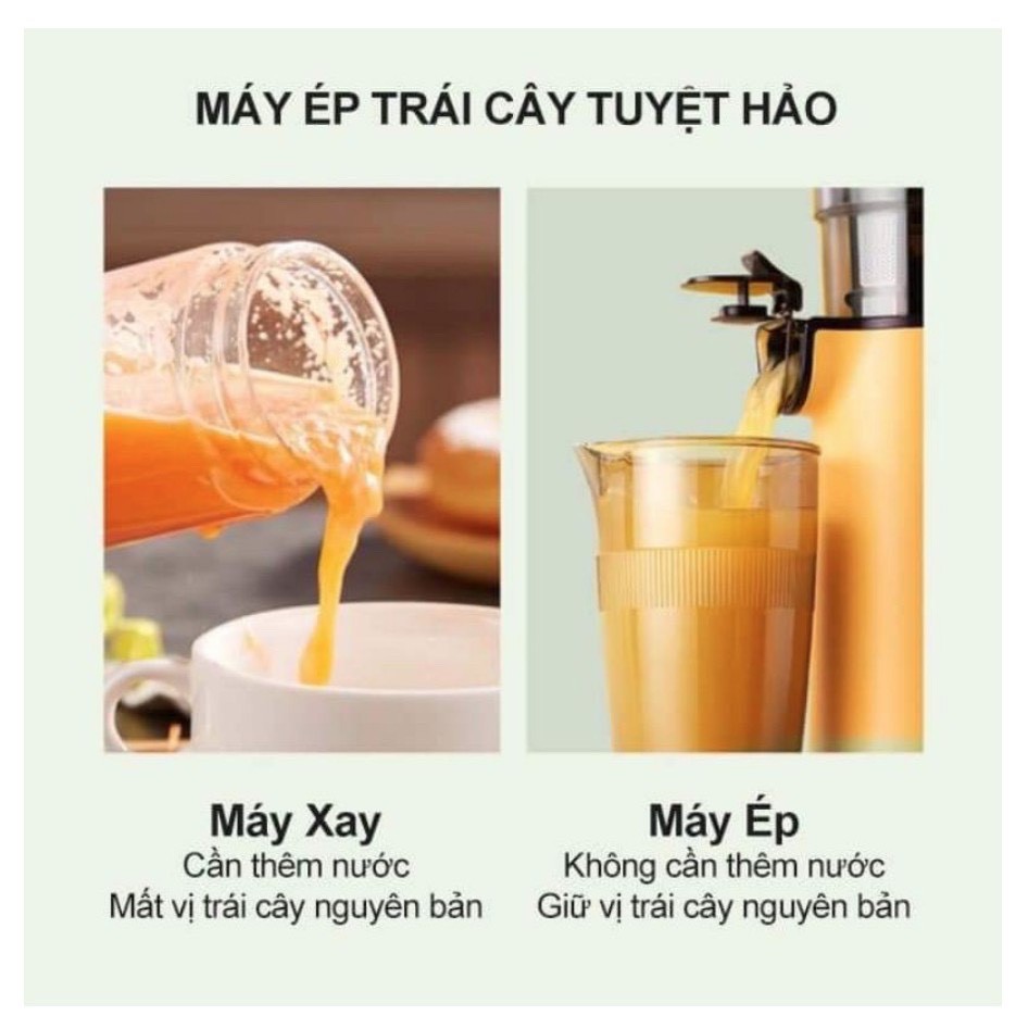 Máy ép chậm, máy ép hoa quả trái cây tốc độ chậm kiệt nước NỘI ĐỊA TRUNG