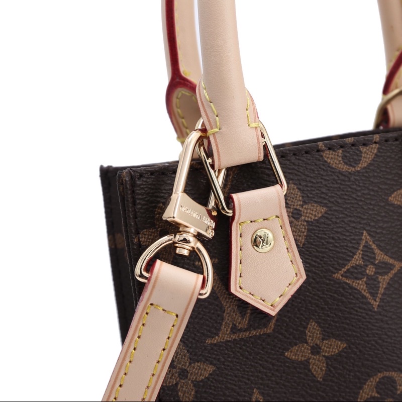 Túi xách nữ một ngăn chính phụ kiện dây đeo chéo bằng da nhỏ túi dáng cao in logo louis vuitton LV