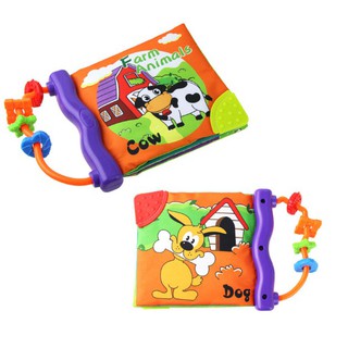Đồ chơi sách vải gặm nướu nhiều chủ đề cho bé FRESHIP 99k