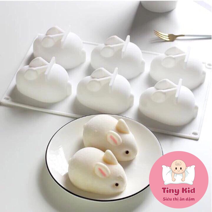 [Mã SKAMSALE07 giảm 10% tối đa 100K đơn 150K] Khuôn Thỏ Silicon Làm Thạch, Pudding, Kẹo Dẻo, Rau Câu, Socola Cho Bé