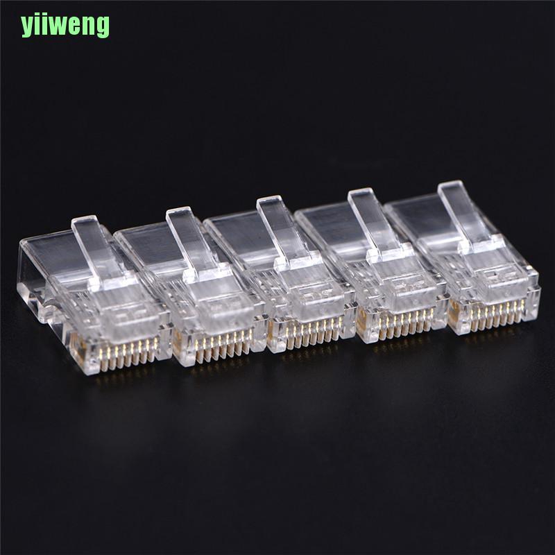 Set 50 Đầu Nối Mạng Rj45 Cat5 8p8c Cho Máy Tính