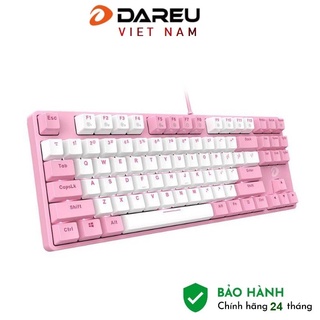 Bàn Phím Cơ Dareu EK87 Pink White - Hàng Chính Hãng Bảo Hành 24 Tháng