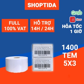 Mua Tem in nhiệt Shoptida 50*30mm  loại 1400 tem in minicode  thông tin sản phẩm  sử dụng cho máy in nhiệt Shoptida SP46