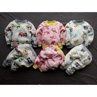 Set 3 bộ nỉ cho bé trai và bé gái