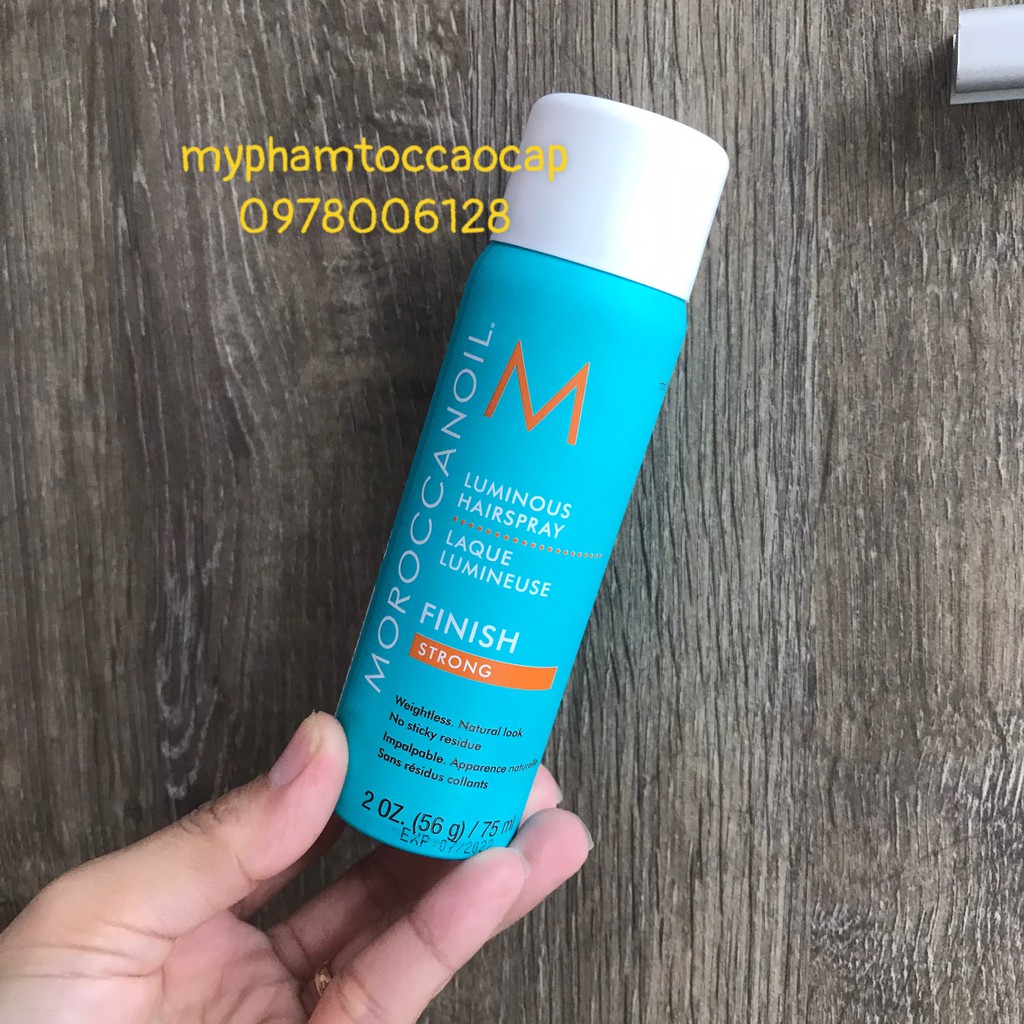 #moroccanoi_chính_hãng_100% Gôm xịt giữ nếp linh hoạt Moroccanoil Luminous Hairspray