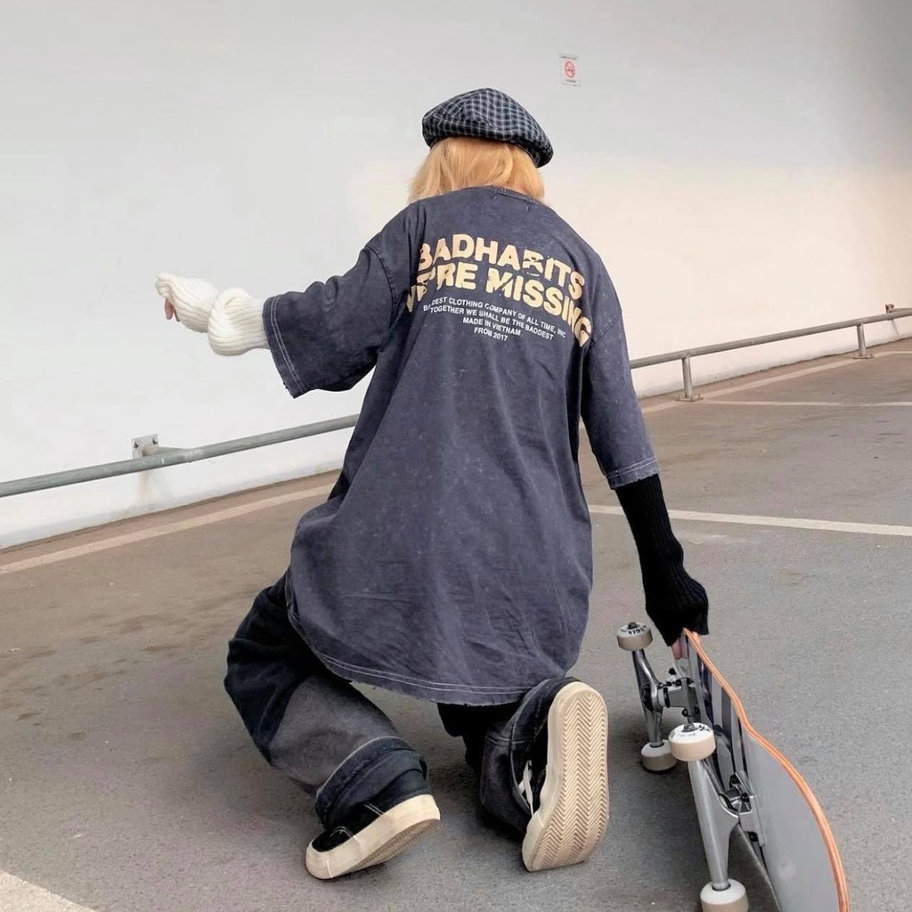 Áo thun unisex Bad habits missing wash nam nữ