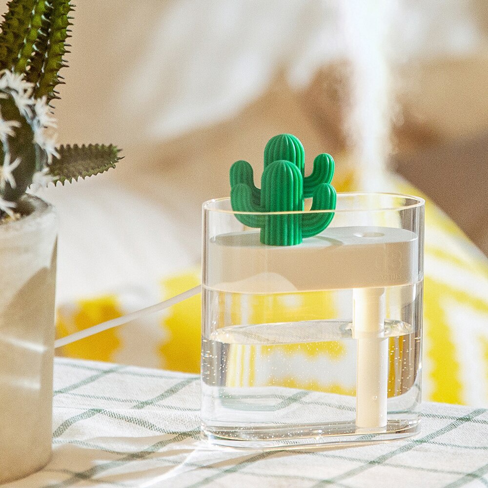Máy phun sương tạo độ ẩm không khí UARELIFFE hình cây xương rồng 160ml