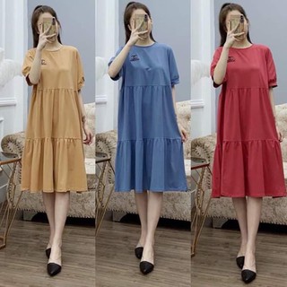 Đầm Bầu Phom To Chất Thun Cotton Loại 1 Mềm Mịn (5 màu)