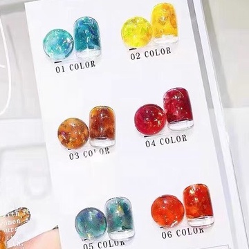 Gel Nhũ Hổ Phách Nail Ẩn Xà Cừ Nhũ Khổng Tước Trang Trí Móng ANGELICA GNHP