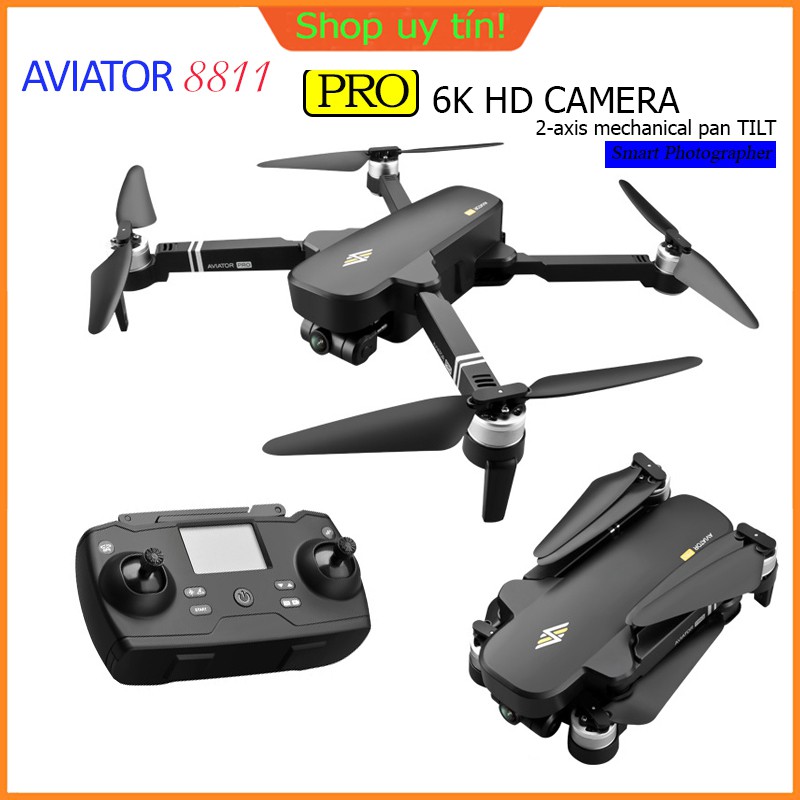 Flycam Aviator 8811 Pro - gimbal 2 trục camera 6K,Chất lượng cao,Hàng mới 100%