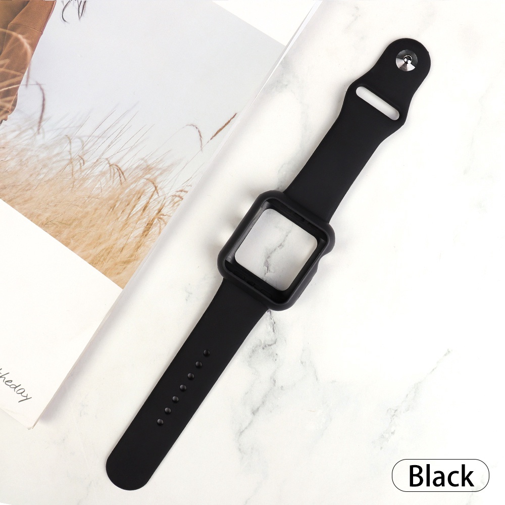 Dây Đeo Silicone Màu Nhám Cho iwatch Series 7 SE 6 5 4 3 2 1 7 6 SE 5 4 3 2 1 44mm 40mm 38mm 42mm 41MM 45MM