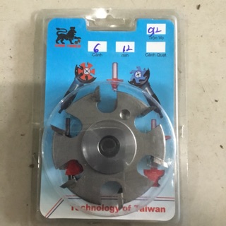 Lưỡi phay gỗ 6 cánh dài 12mm dùng cho máy mài góc 100