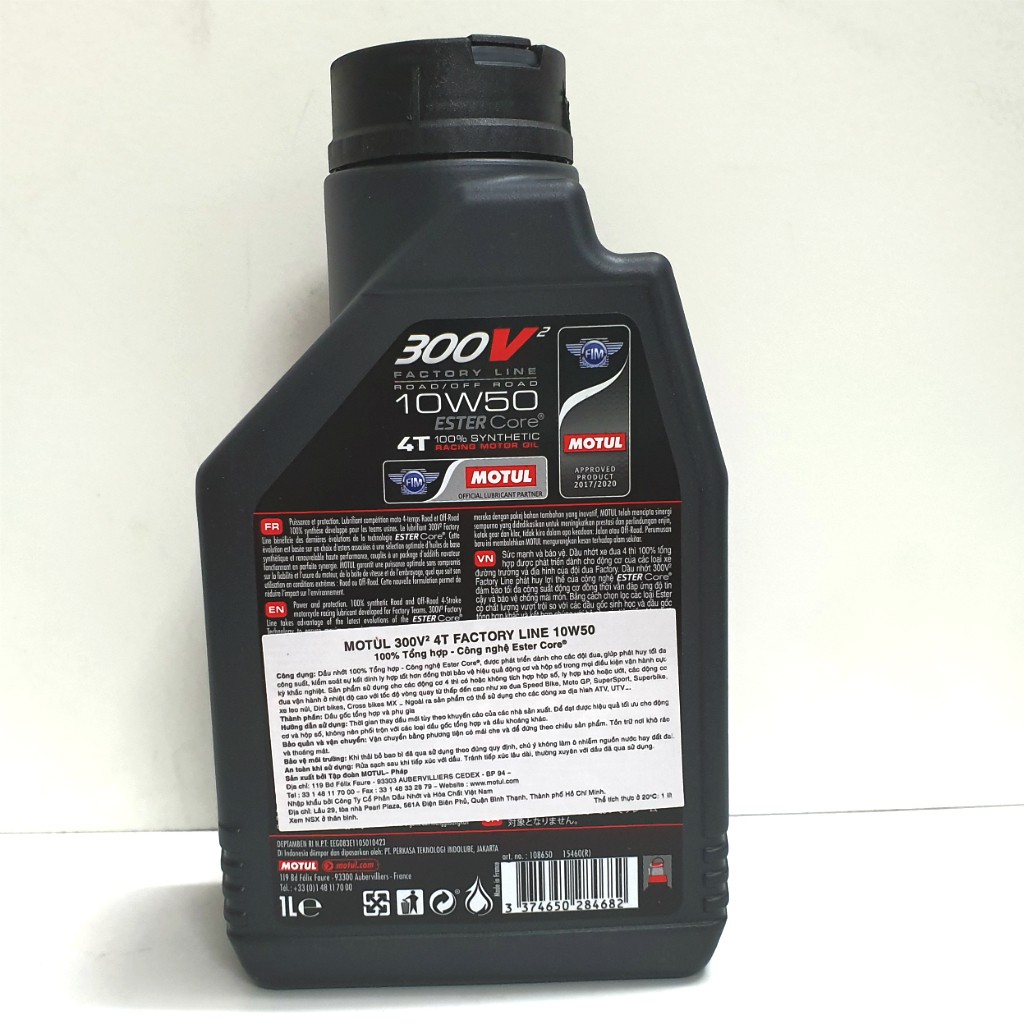 NHỚT MOTUL 300V2 10W50 - CHO XE PKL CHUYÊN PHƯỢT ĐƯỜNG DÀI