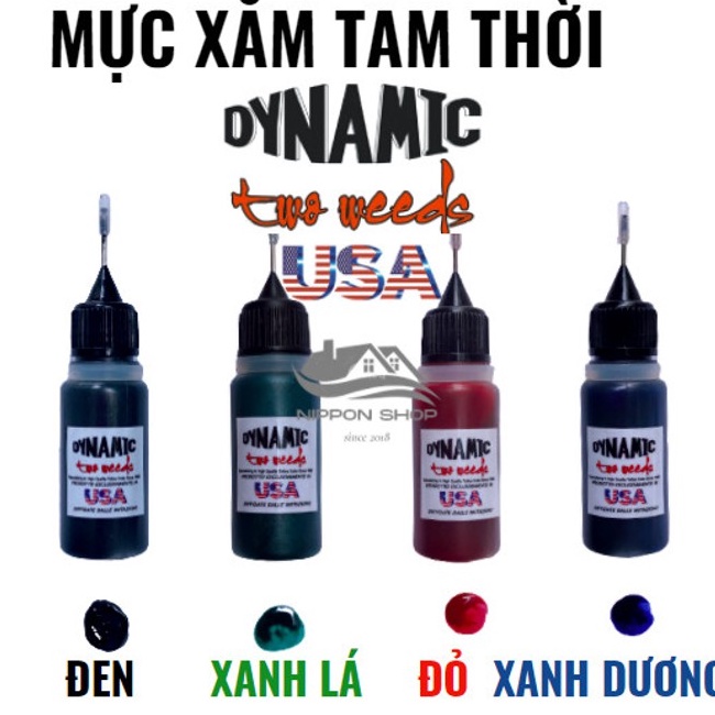 Mực xăm tạm thời Tặng 6 hình khuôn dùng thử (Kèm giấy hướng dẫn sử dụng)